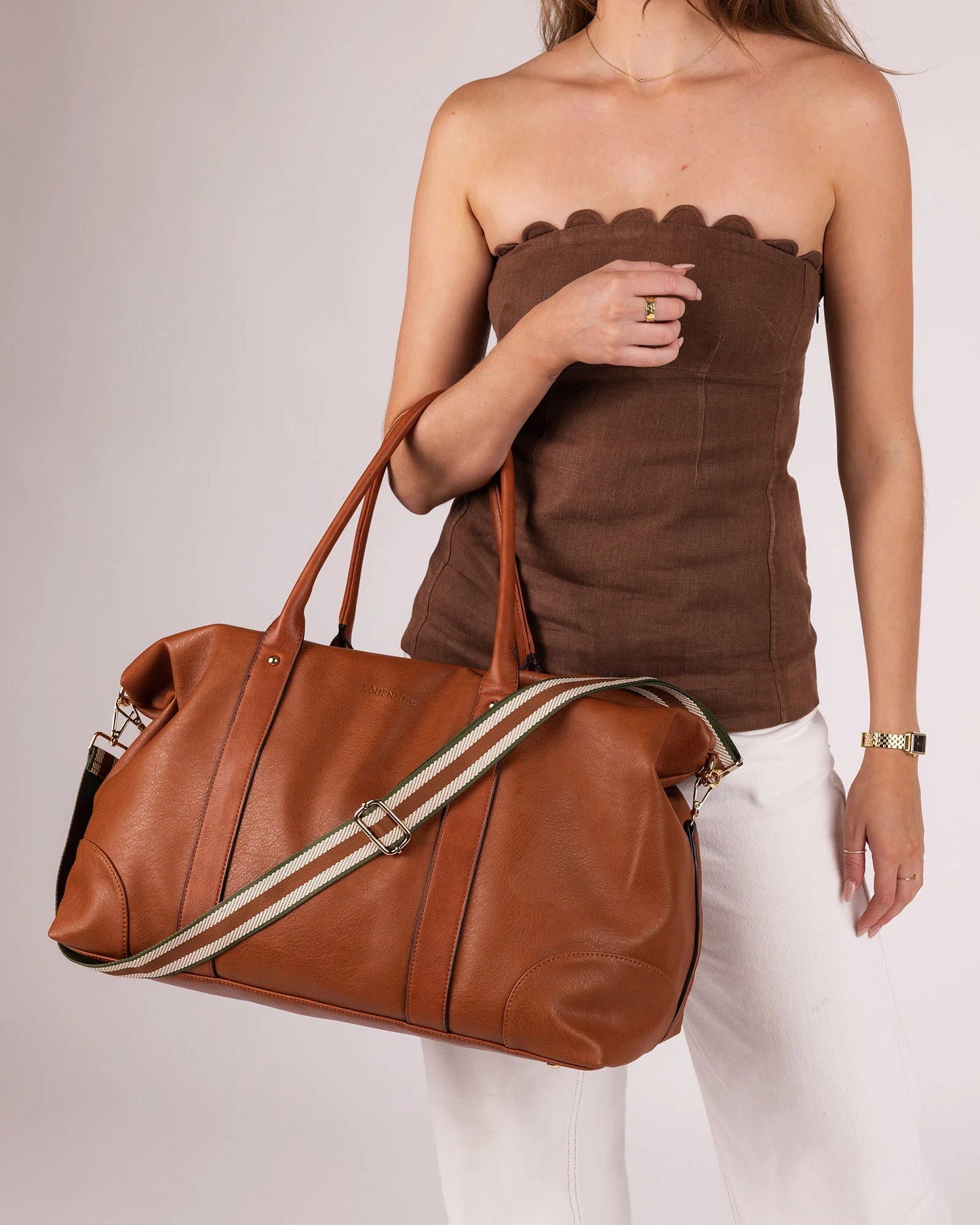 Louenhide Alexis Stripe Weekender Travel Bag