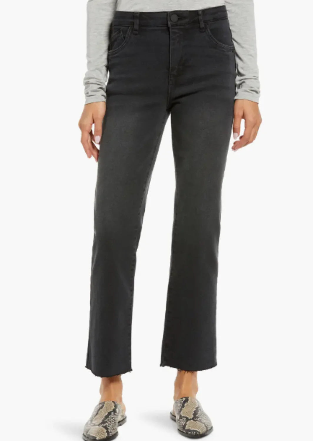 Wit & Widson Bennett Skyrise Barely Boot Jeans Washed Black