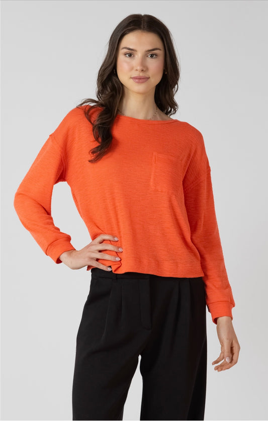 Dex Crewneck Sweatshirt Orange Burst