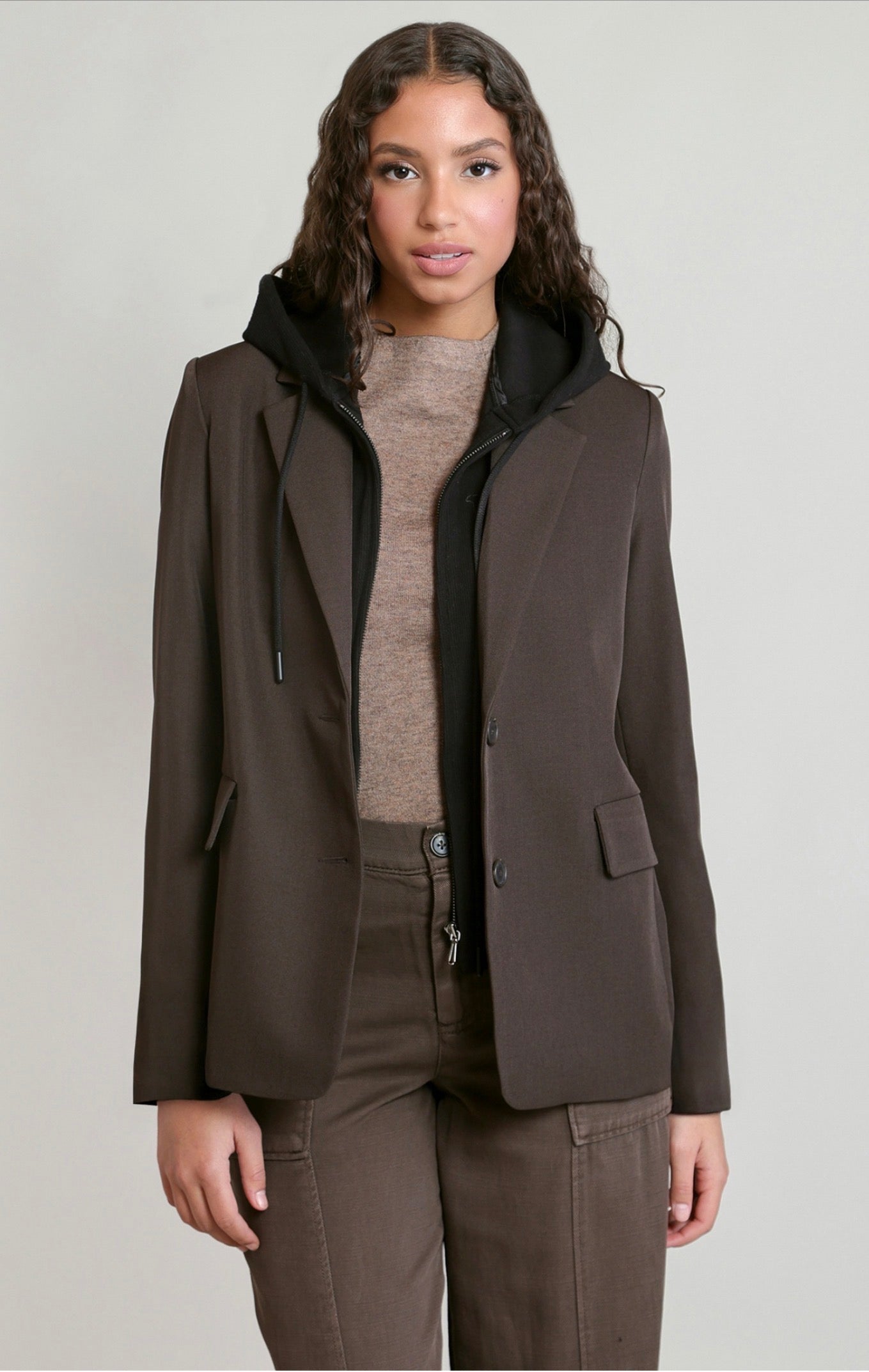 Dex Detachable Hooded Blazer