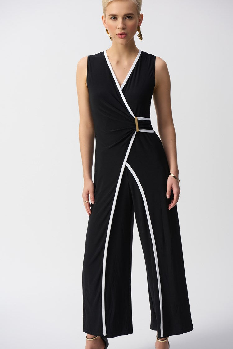 Joseph Ribkoff Silky Knit Sleeveless Culotte Jumpsuit 251048