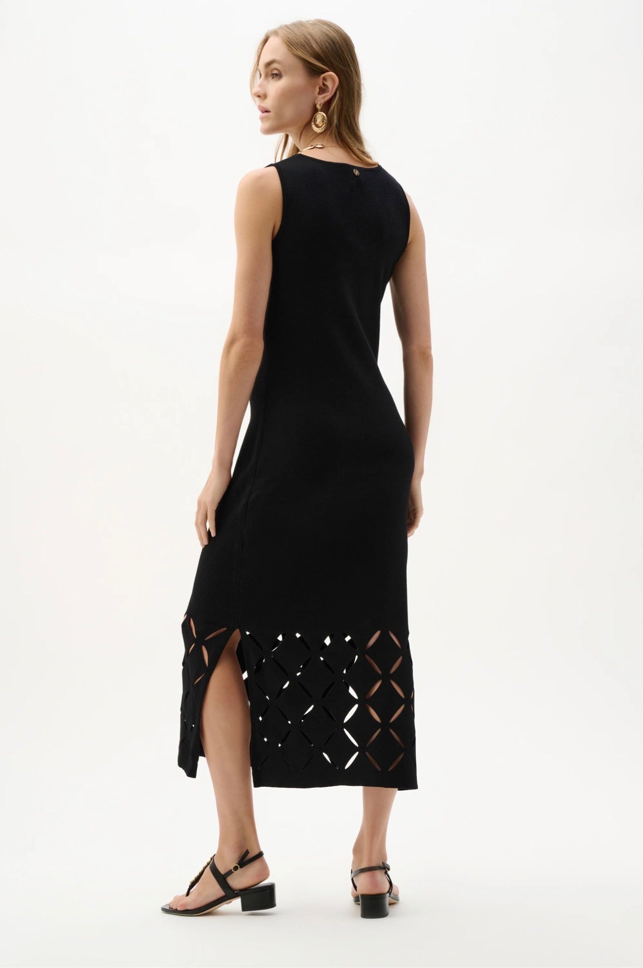 Joseph Ribkoff Viscose Sweater Knit Sleeveless Dress 262930