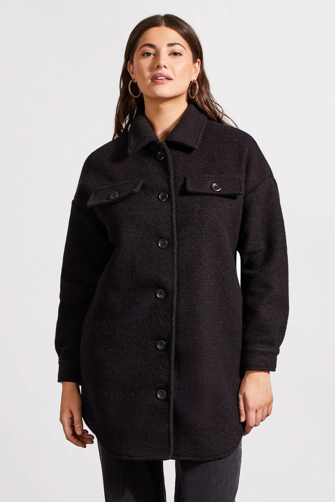 BOILED WOOL JACKET WITH POCKETS