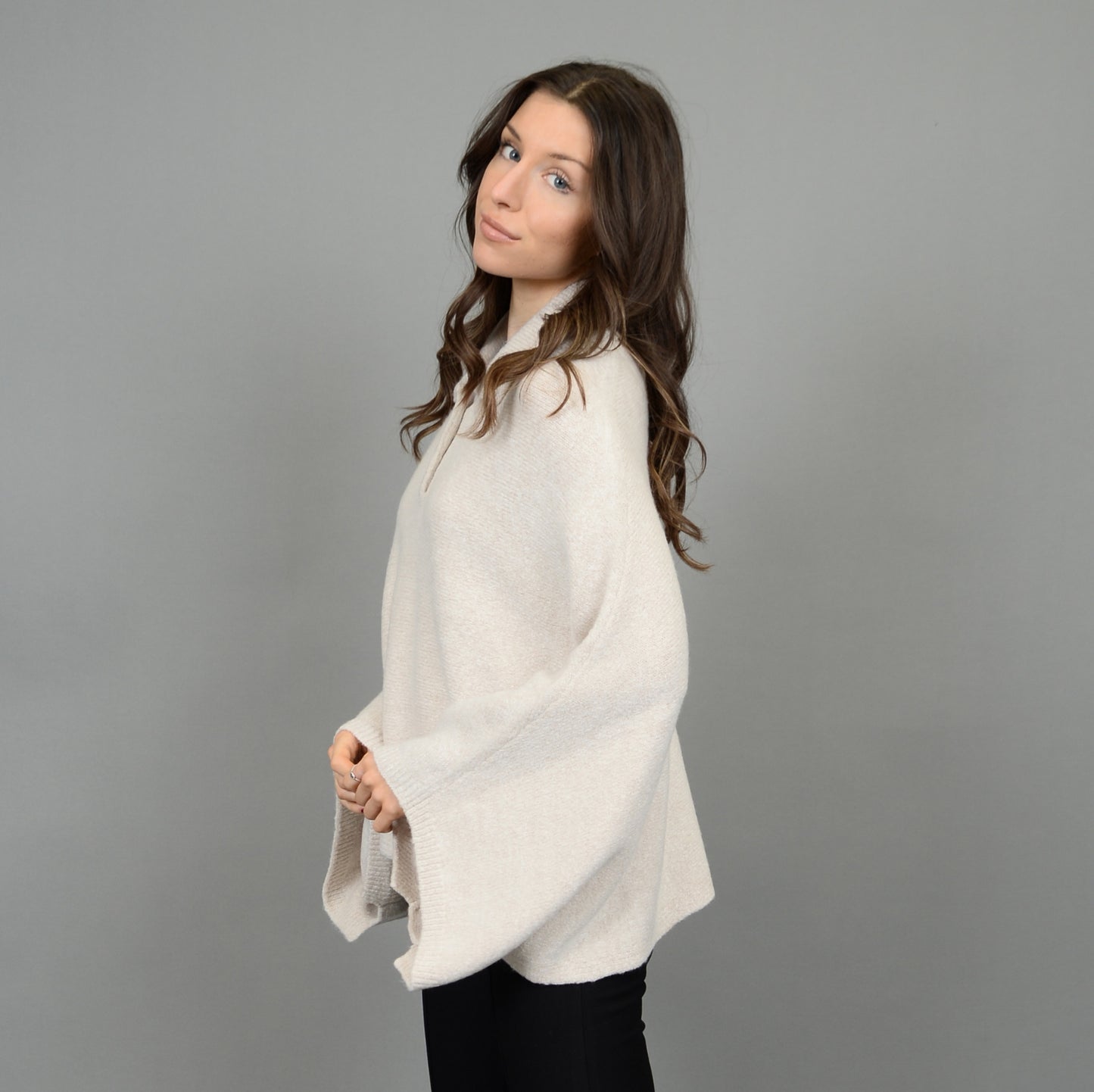 RD Style Rolita Poncho Sweater