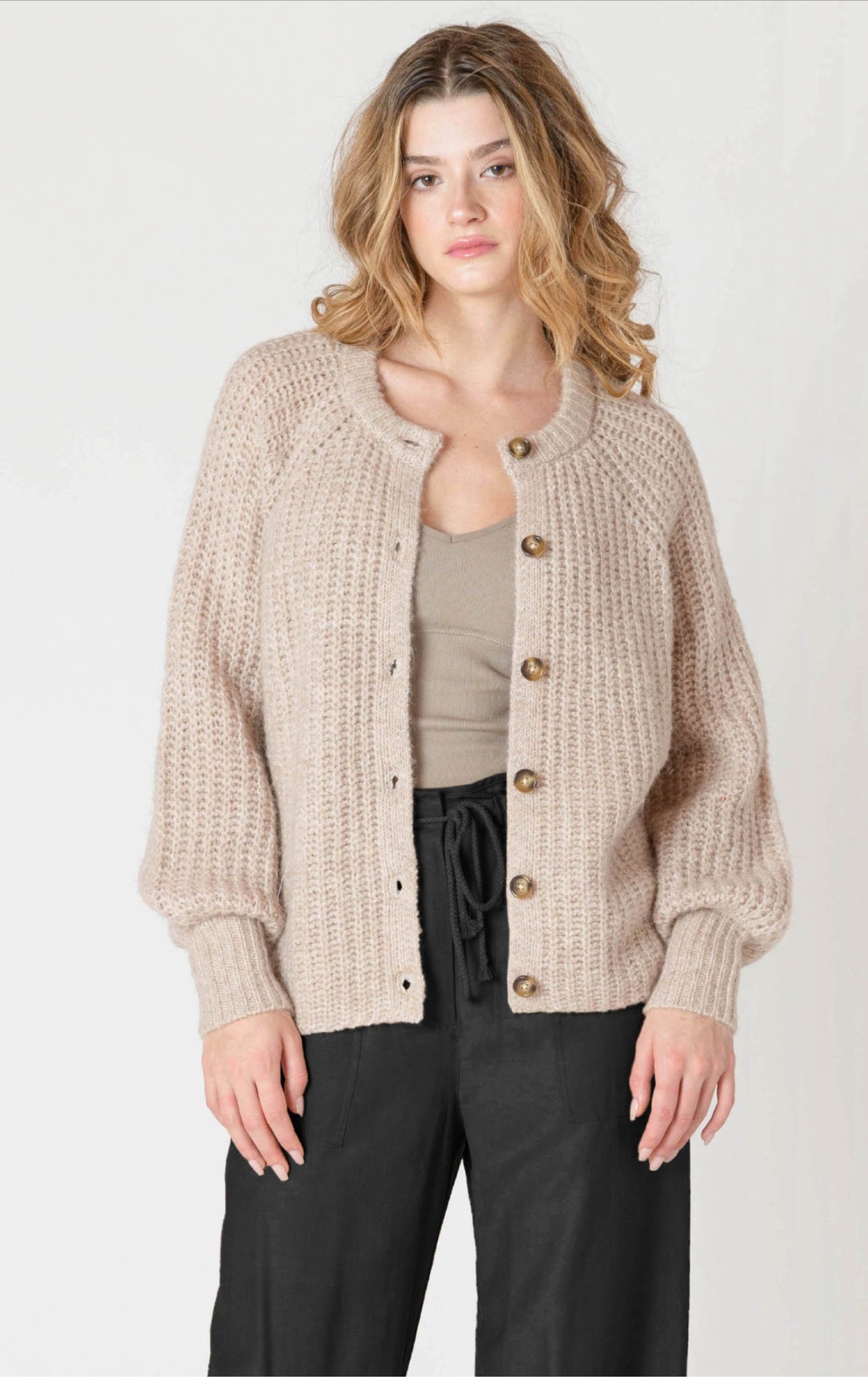 Dex Soft Oat Melange Cardigan