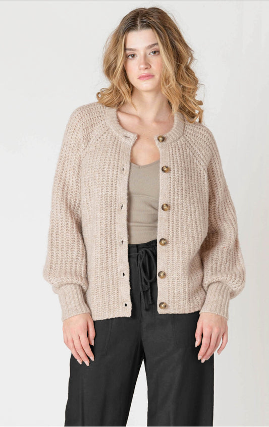 Dex Soft Oat Melange Cardigan