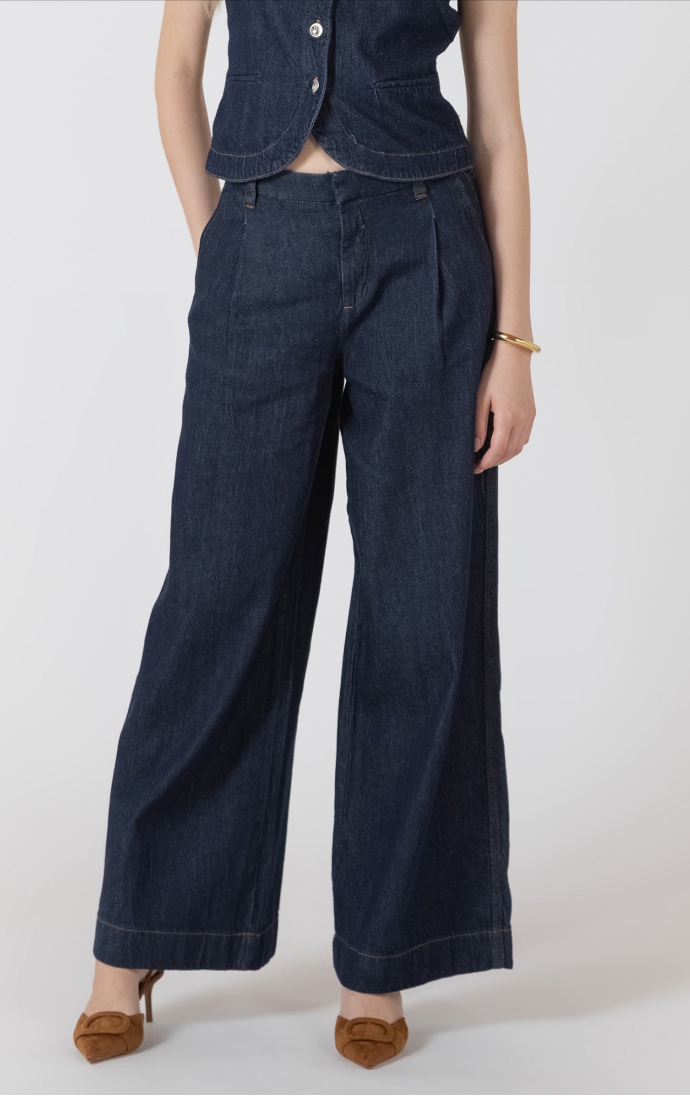 Black Tape Light Weight Denim Pants