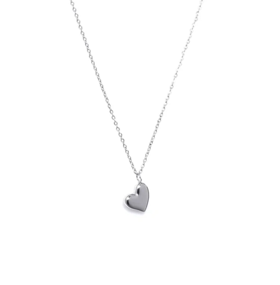 Eliasz and Ella Little Heart Necklace Silver