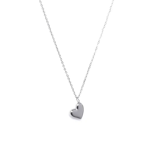 Eliasz and Ella Little Heart Necklace Silver