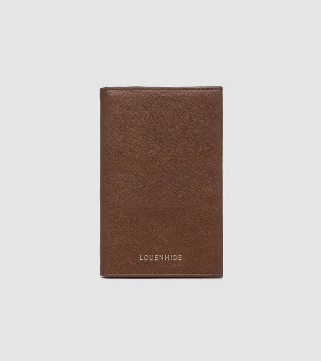 Louenhide Venice Passport Holder Saddle Cognac