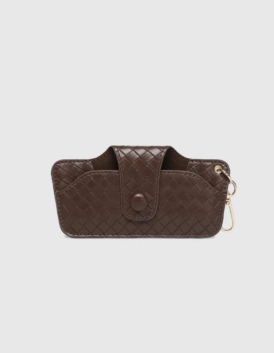 Louenhide Skittle Sunglasses Case Woven Chocolate