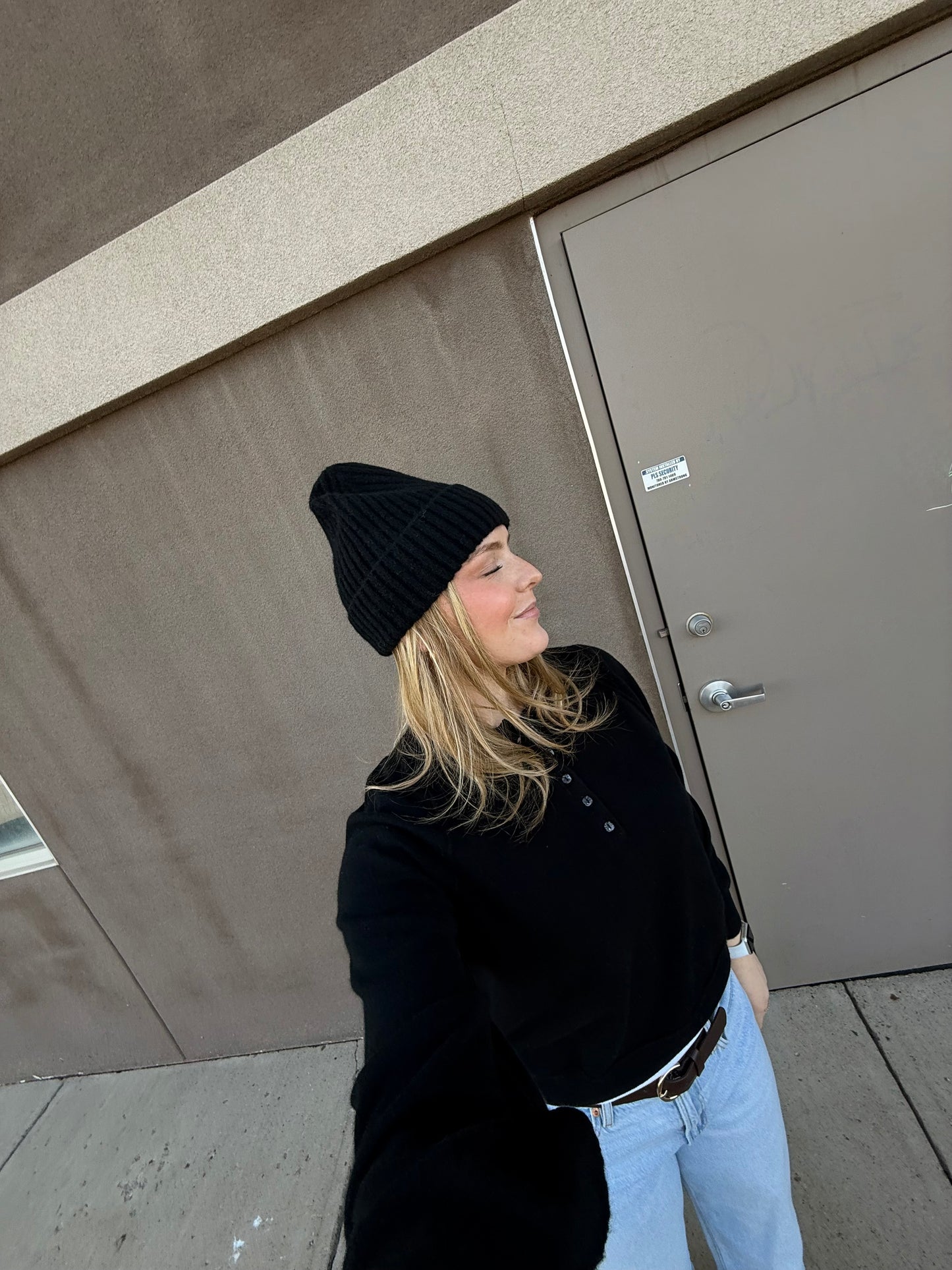 Lyla & Luxe Eco Knit Beanie Black