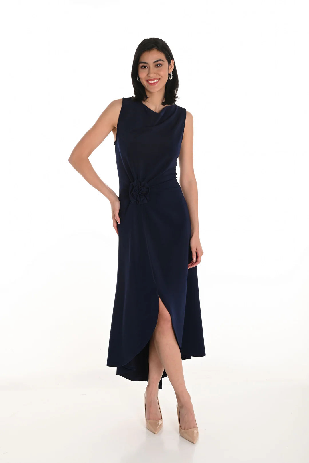 Frank Lyman Maxi Sleeveless Dress Midnight Style 254009