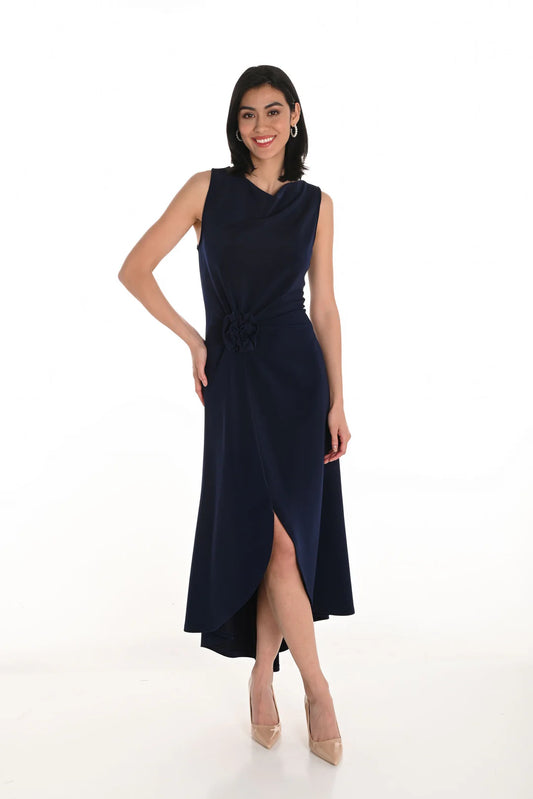Frank Lyman Maxi Sleeveless Dress Midnight Style 254009