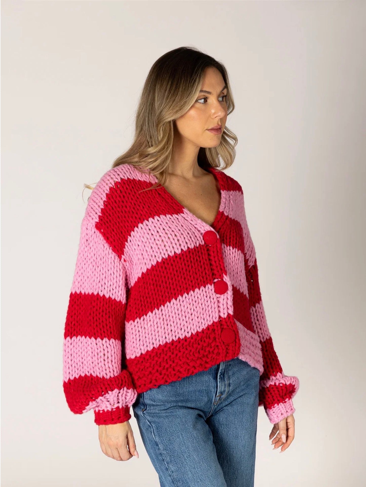 Lyla & Luxe Leelee Striped Cardigan