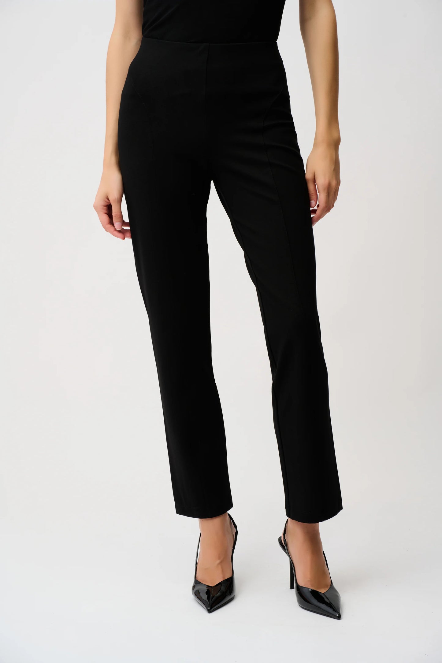Joseph Ribkoff Heavy Knit Slim Fit Pull-On Pants 253920