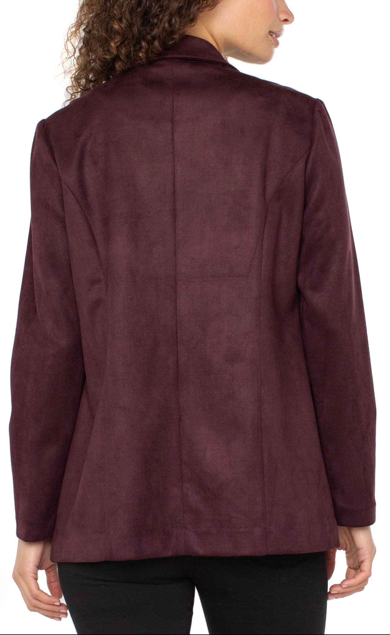 Liverpool Boyfriend Blazer Dark Oxblood