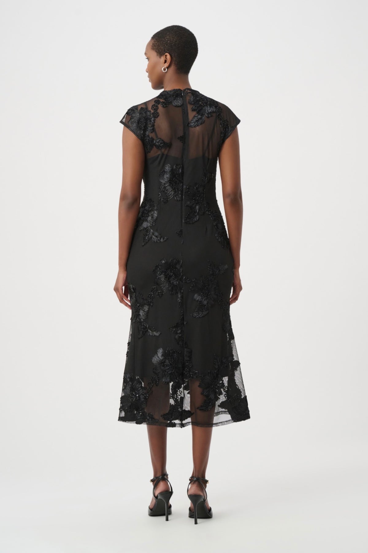 Joseph Ribkoff Embellished Trumpet Dress 264143