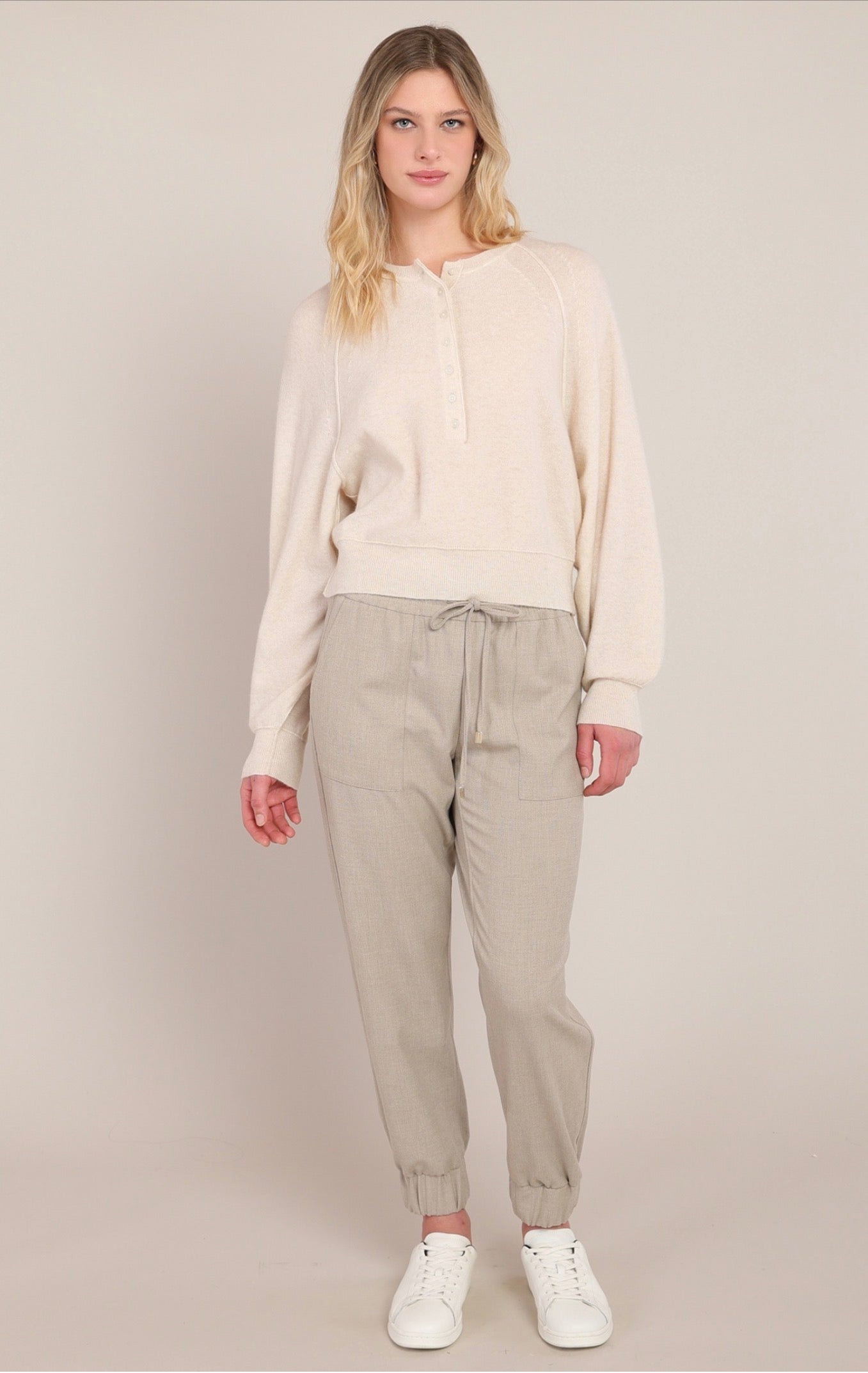 Room 34 Cuffed Hem Pants Oatmeal