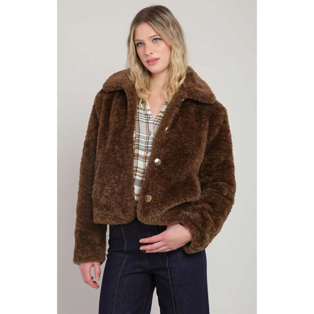 ROOM 34 FAUX FUR COAT