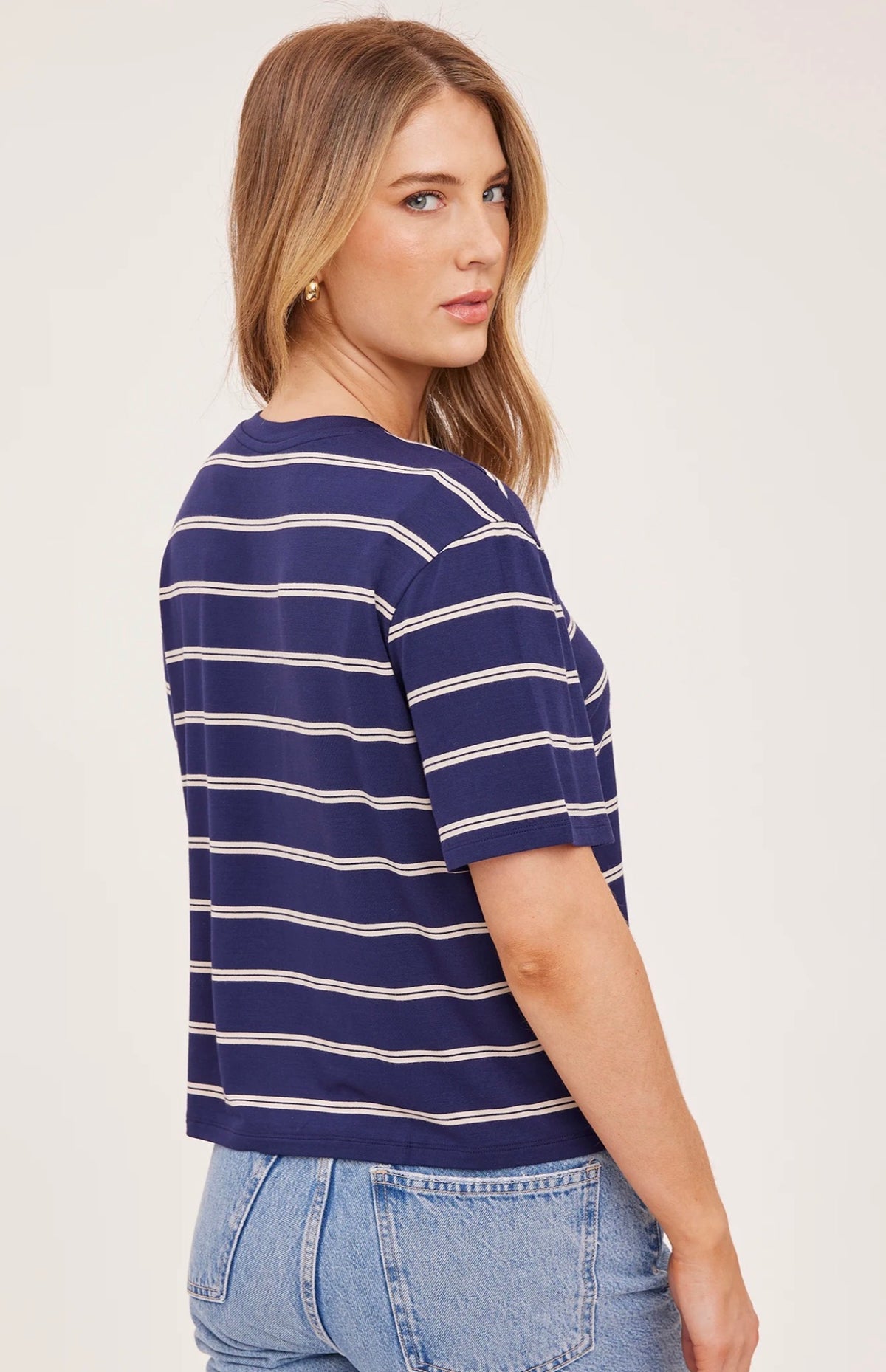 Gentle Fawn Jaxon Navy Stripe Tee