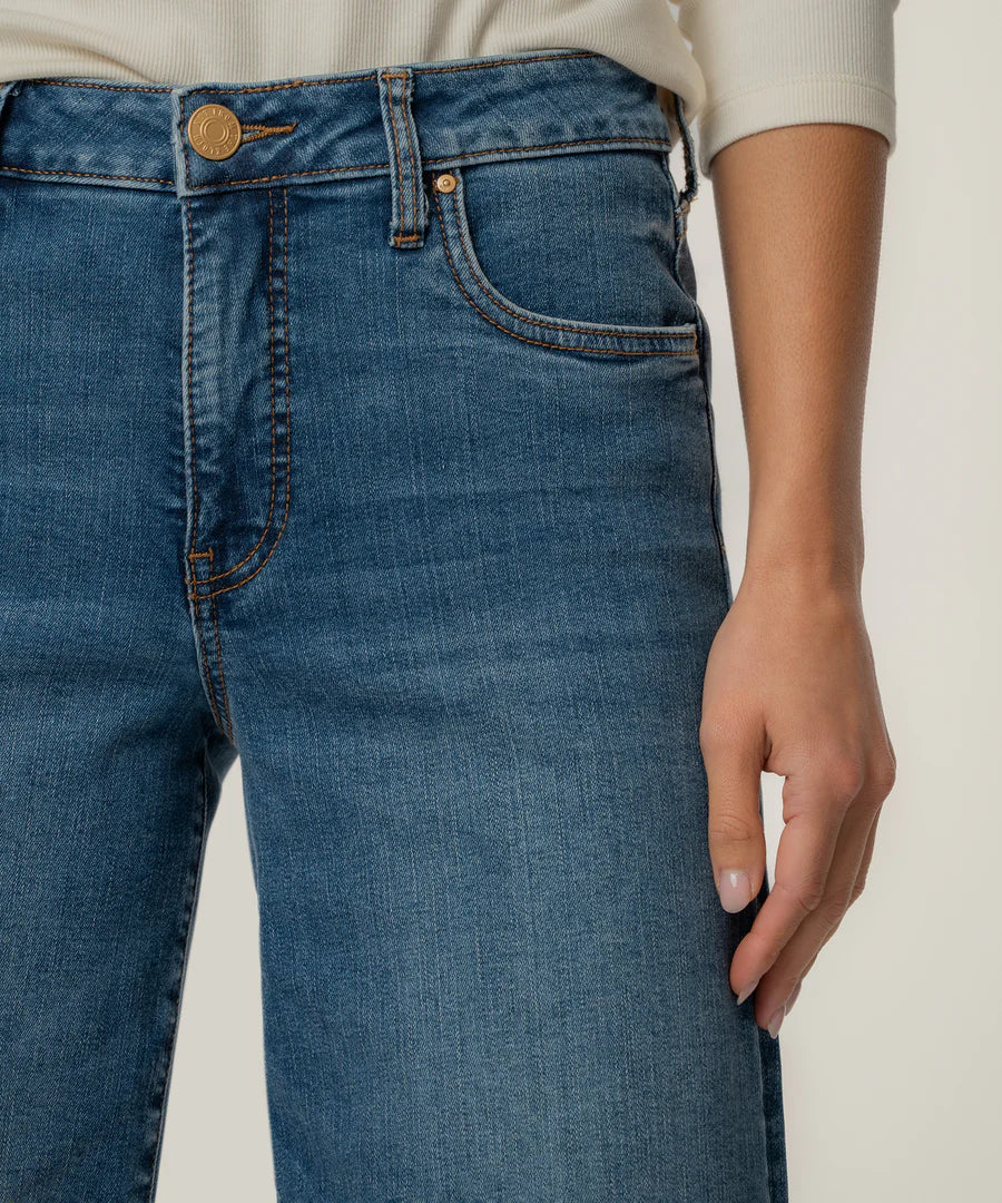 Kut Maya High Rise Wide Leg Jeans Generous