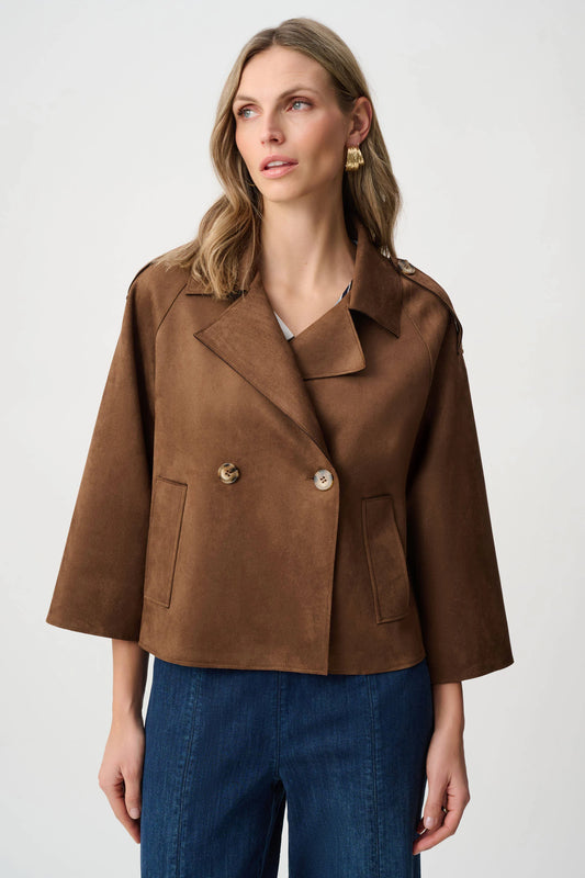 Joseph Ribkoff Scuba Suede Boxy Jacket
263000