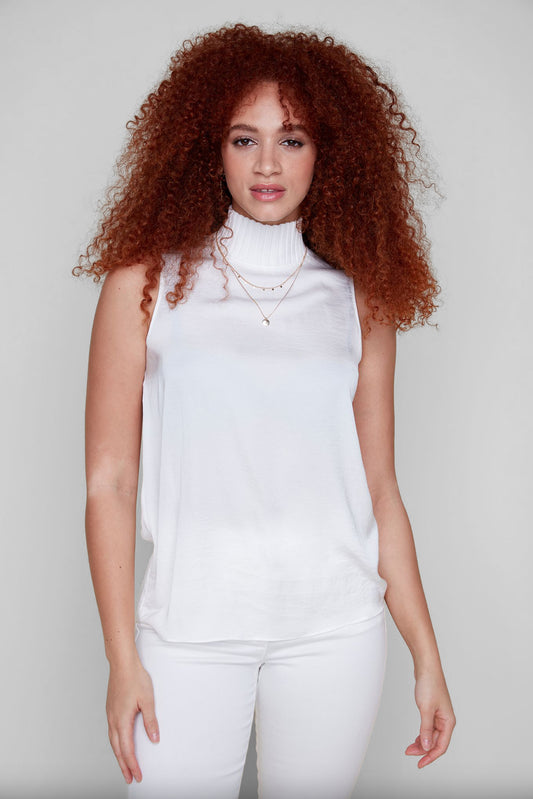 Renuar Sleeveless Blouse Crème