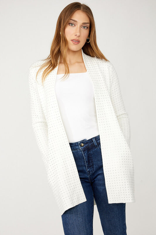 Frank Lyman Open-front Jewel Embellishment Cardigan 254998