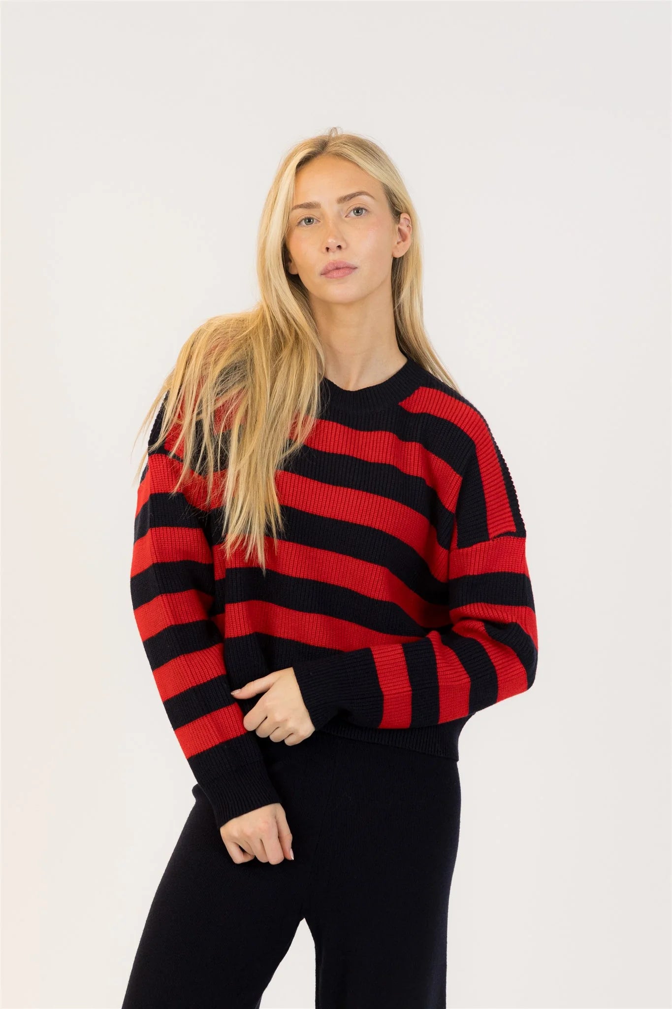 Lyla & Luxe Bobby Striped Sweater