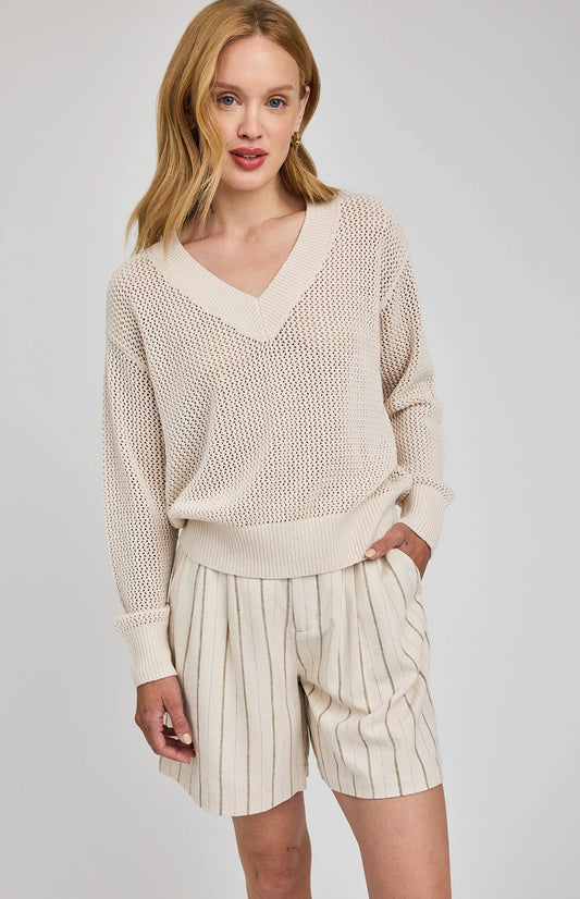 Gentle Fawn Jensen Knit Sweater Linen