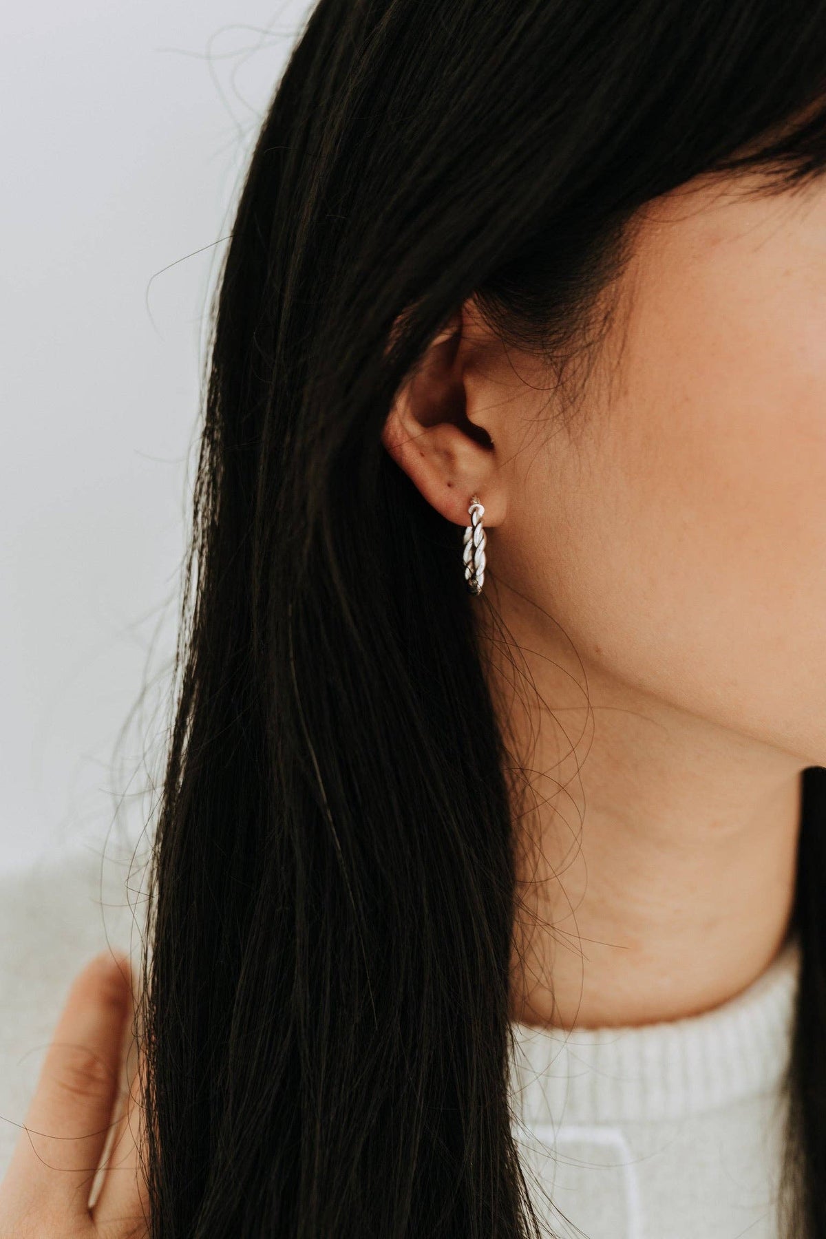 Sydney Rose Ivy Hoops Sterling Silver
