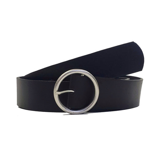 NAB Leather Sempre Black Vachetta Leather Belt