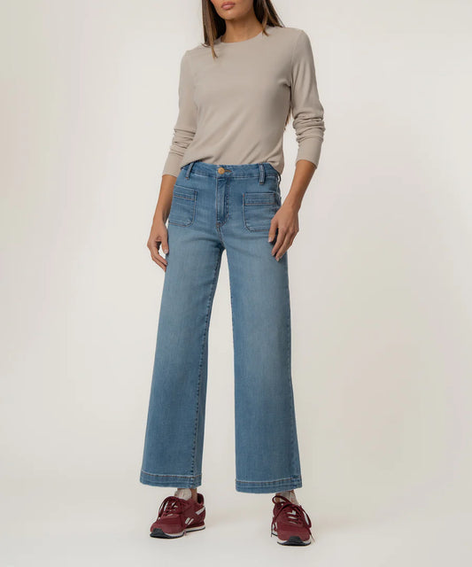 Kut Meg High Rise Wide Leg Jeans Totally