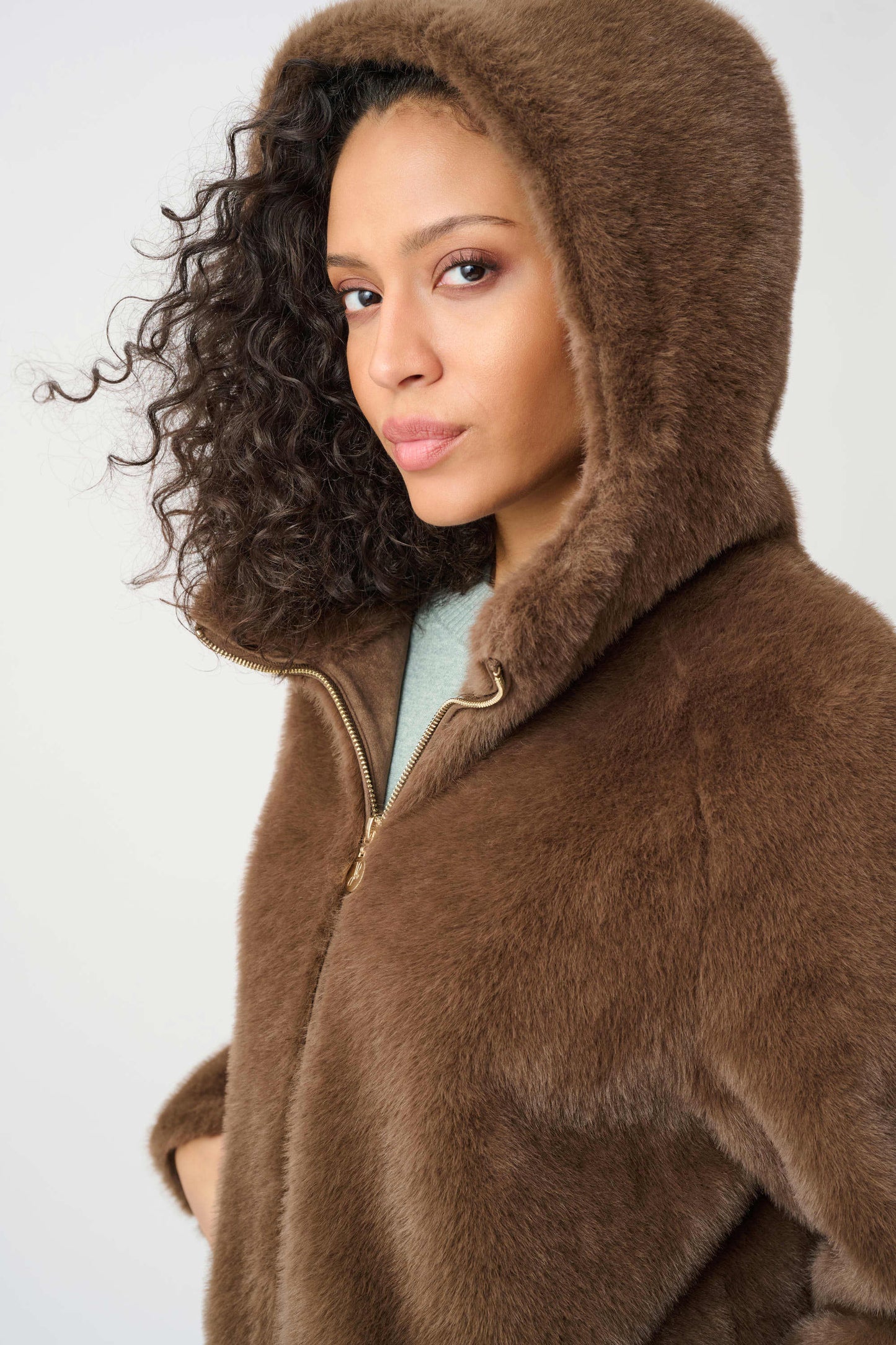 Faux Fur Hooded Coat
263914