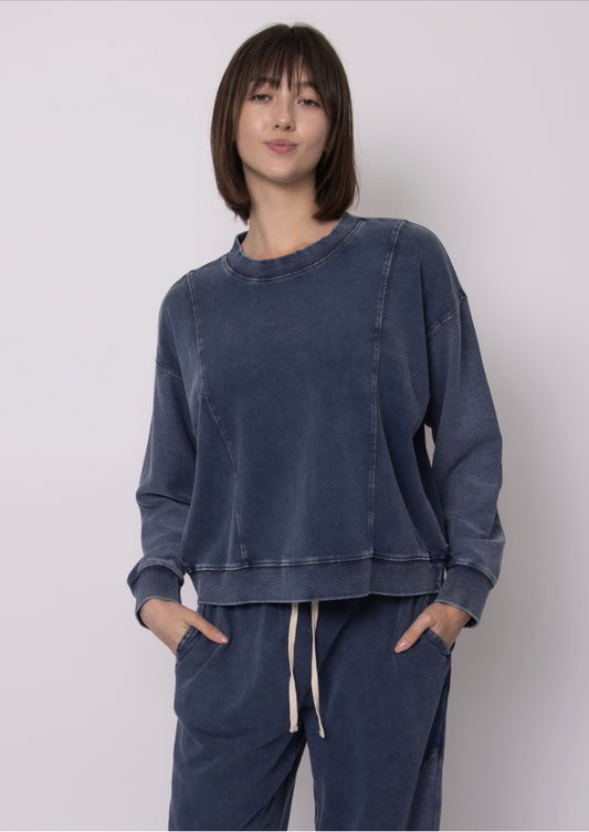 RD Style Kacey Pullover Denim Blue