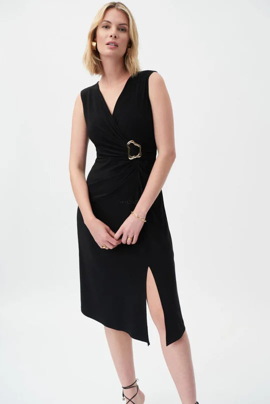 Joseph Ribkoff Hardware Detail Sleeveless Dress Style 231052
