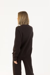 Lyla & Luxe Claret Sweater Chocolate