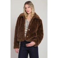 ROOM 34 FAUX FUR COAT