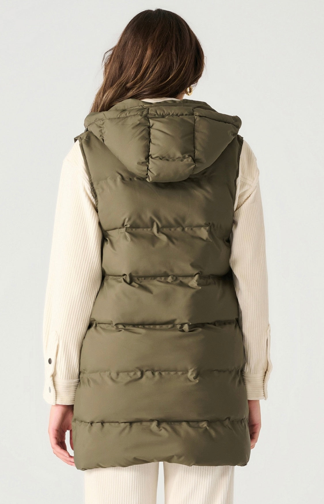 Hooded Puffer Vest From Dex