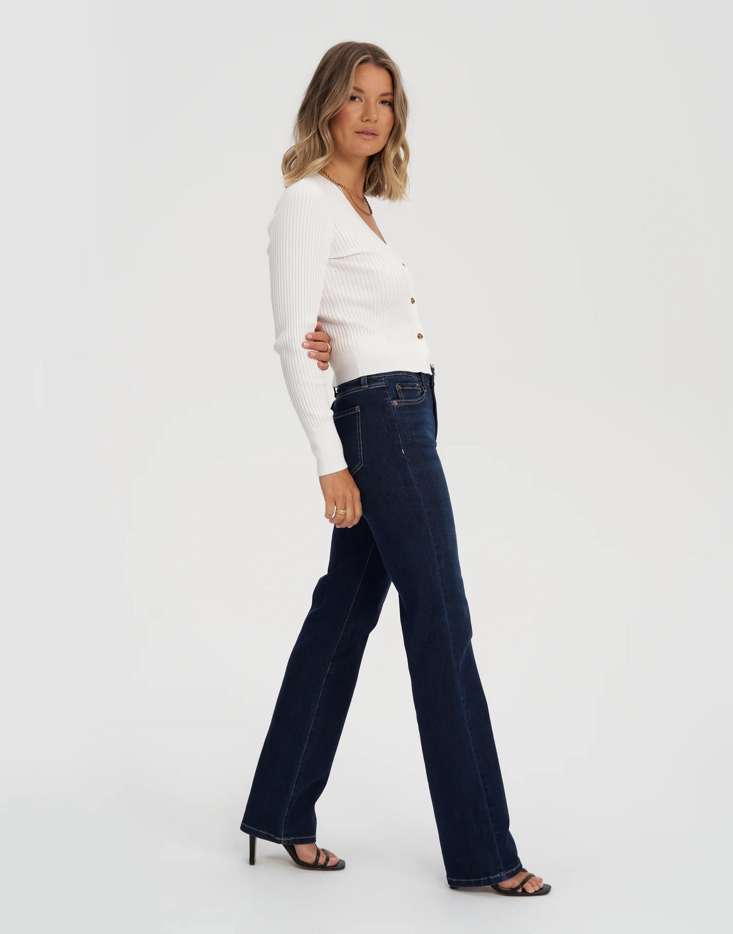 CHLOE STRAIGHT JEANS / 34" DARK INDIE