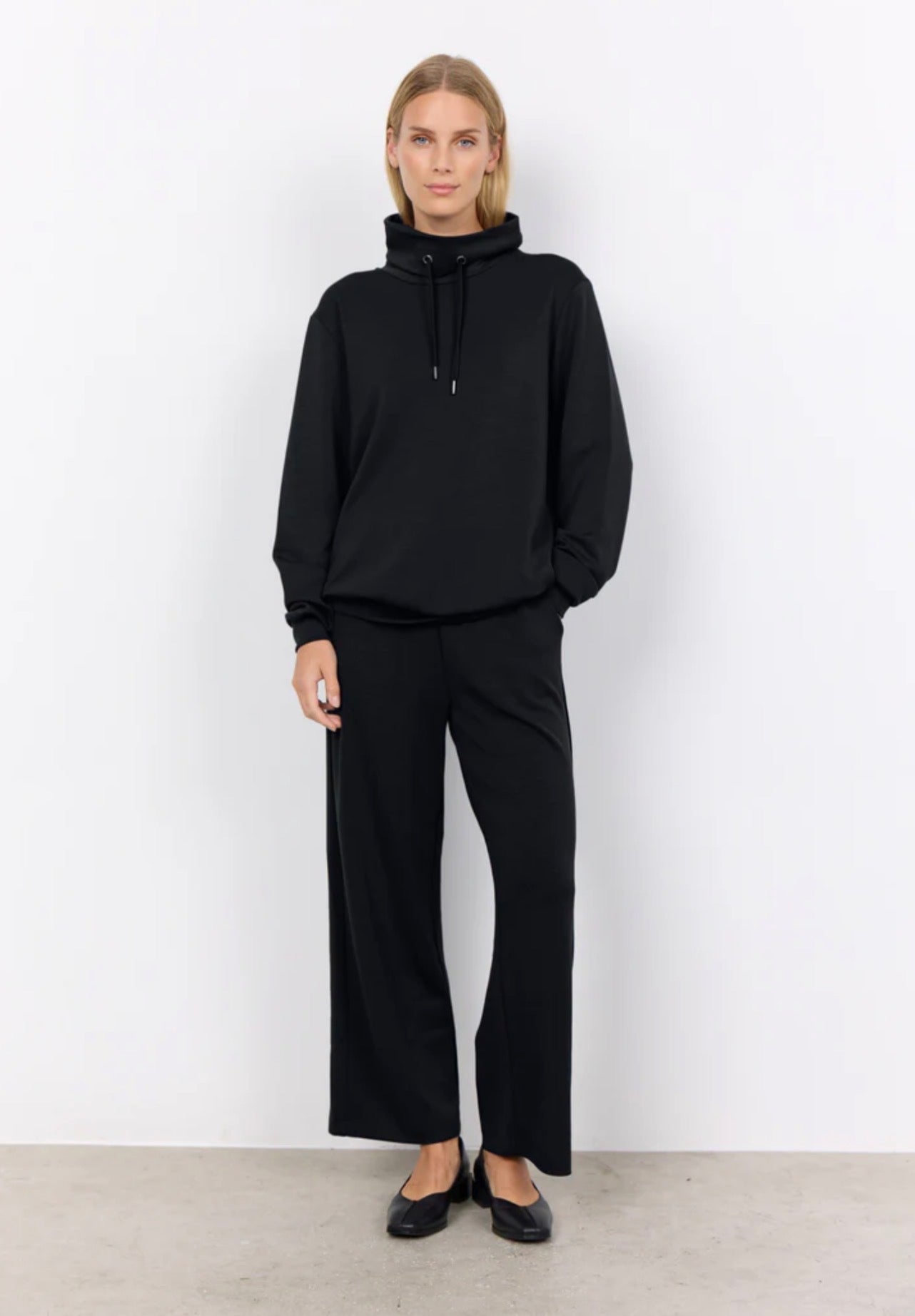 Soya Concept Banu High Neck Sweatshirt Black