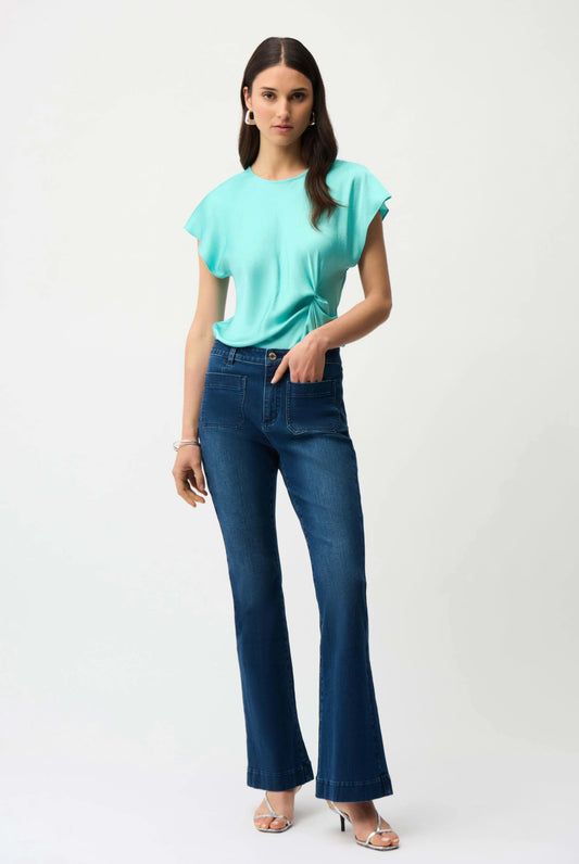 Joseph Ribkoff Flare Jeans With Patch Pockets 261956