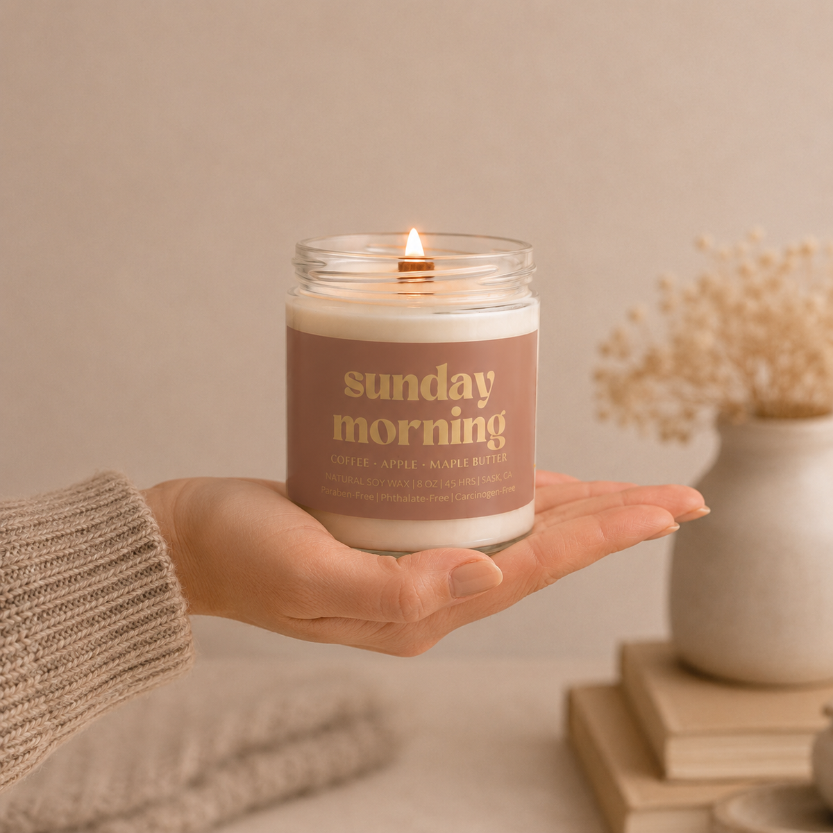 Prairie Creek Candles Sunday Morning Soy Candle