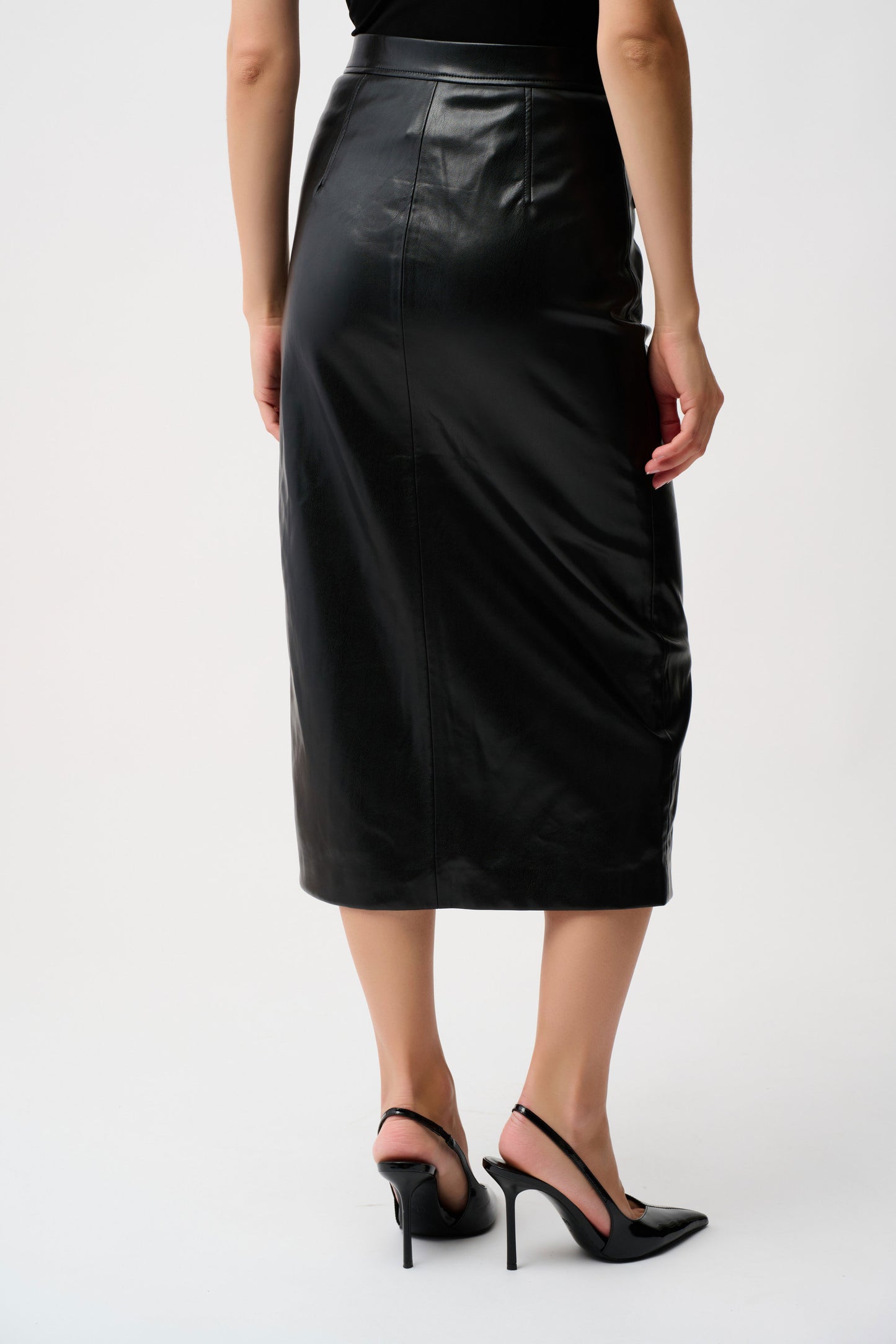 Leatherette Long Pencil Skirt
253991