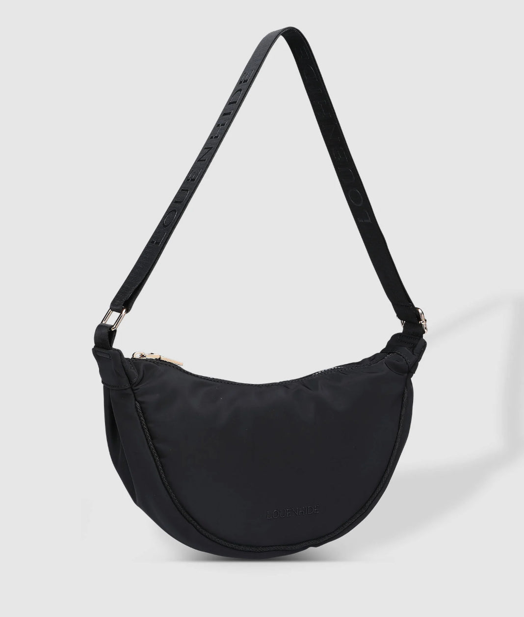 Louenhide Sylvia Nylon Sling Bag Black