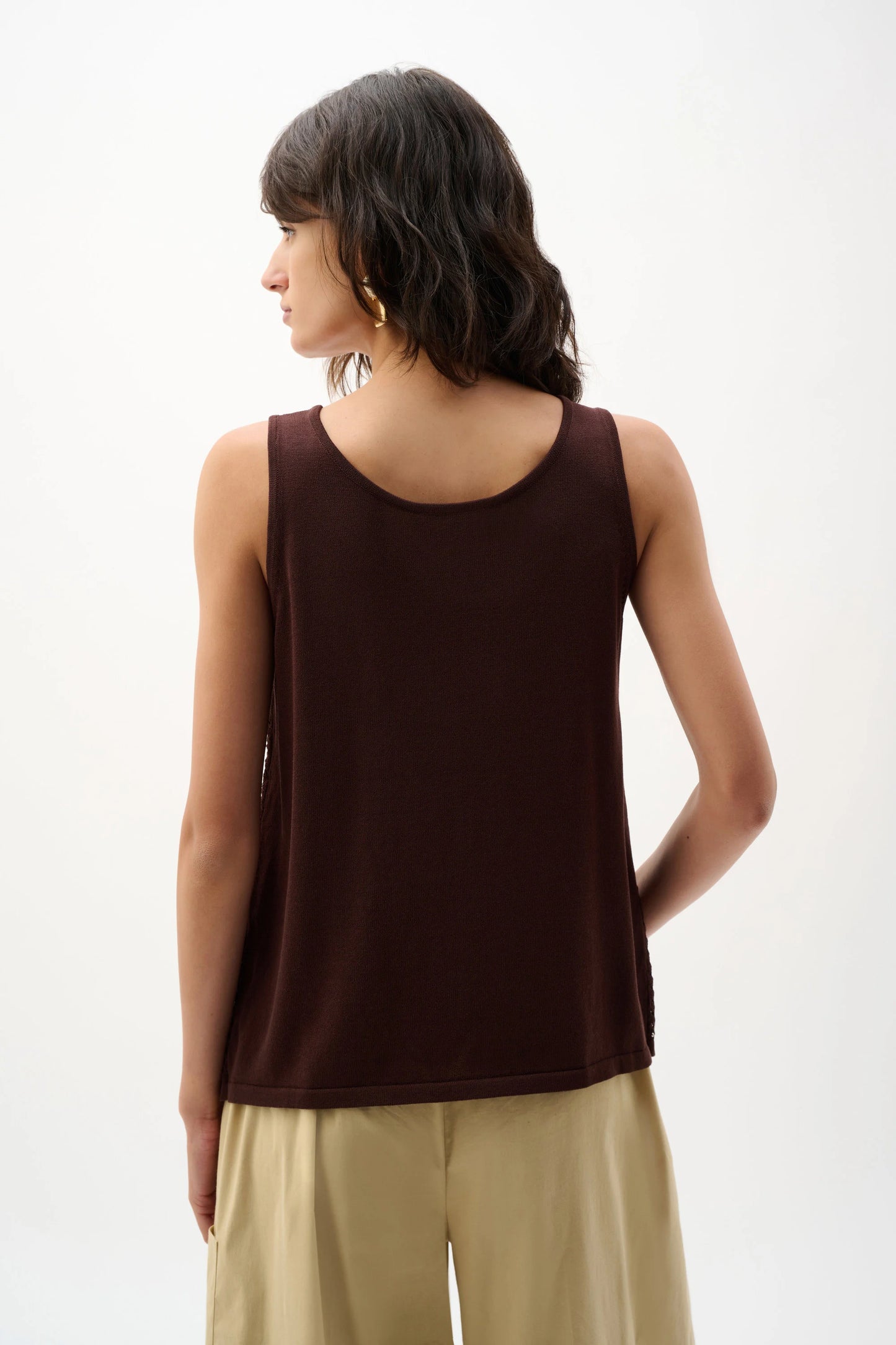 Joseph Ribkoff Embellished Knit Camisole Mahogany 262957