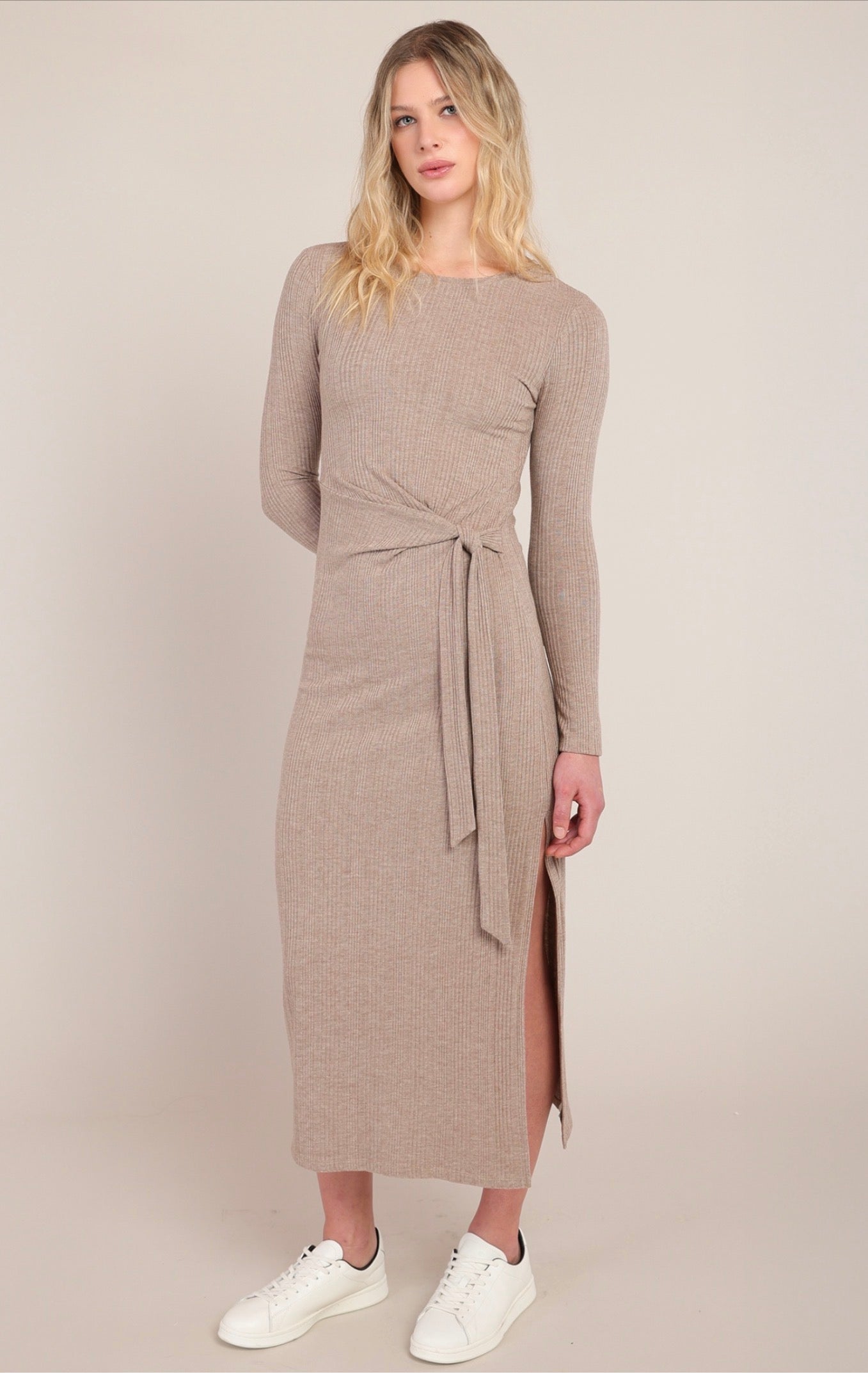 Room 34 Knot Waist Long Dress