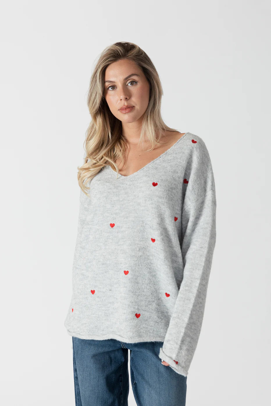 Lyla & Luxe Luna Heart Sweater