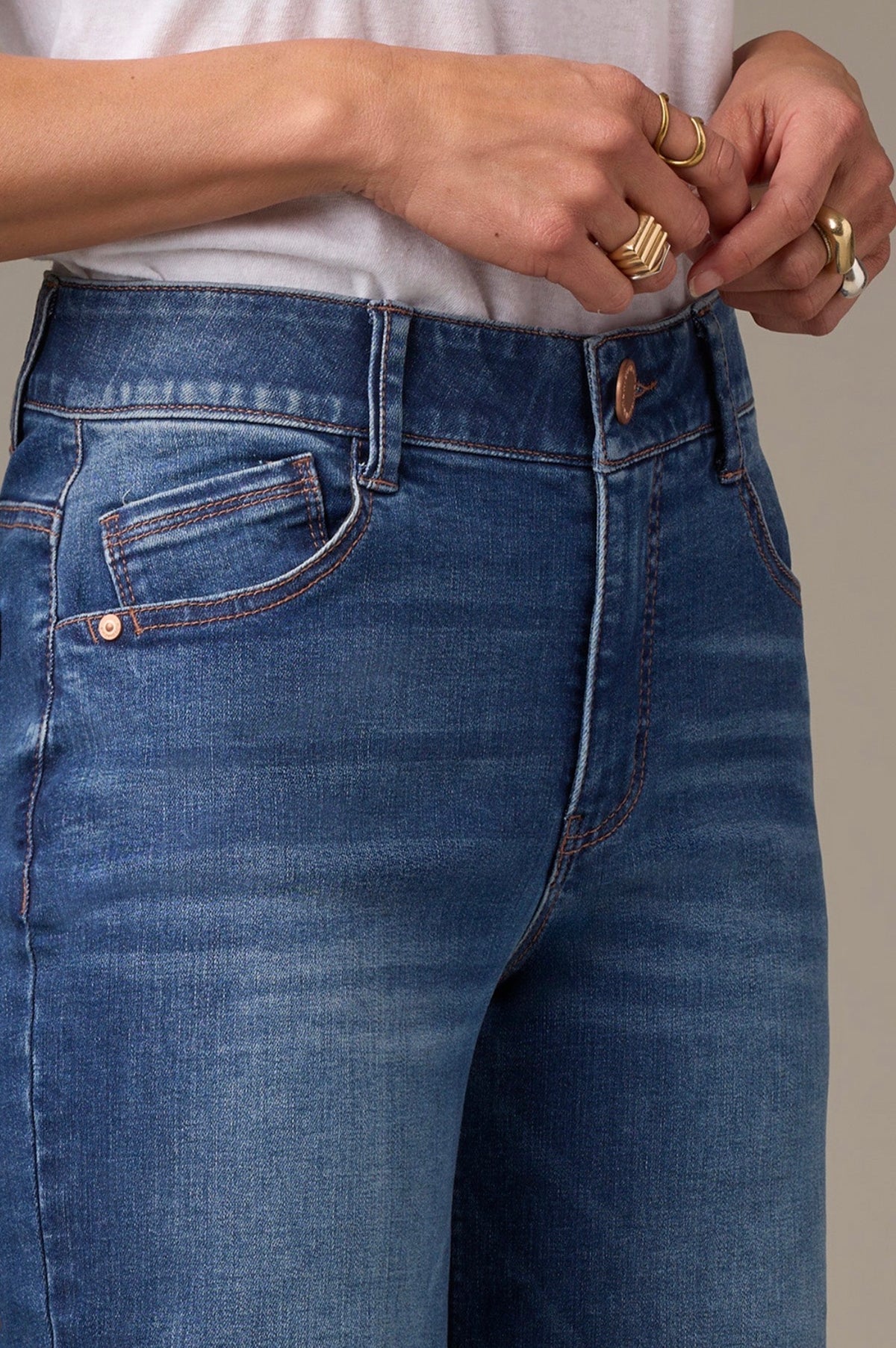 Wit & Wisdom Sam High Rise Wide Leg Jeans